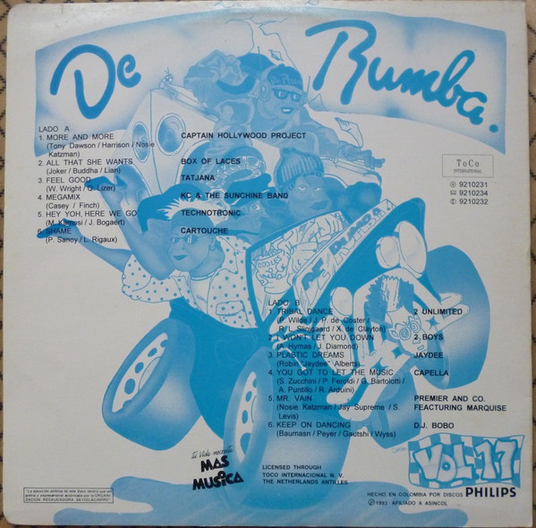 Various - De Rumba Vol. 17 | Discos Philips Colombia (9210231) - 2