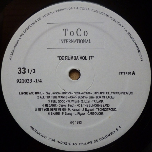 Various - De Rumba Vol. 17 | Discos Philips Colombia (9210231) - 3