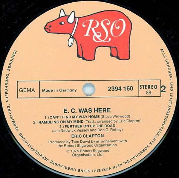 Eric Clapton - E.C. Was Here | RSO (2394 160) - 4 Eric Clapton - E.C. Was Here | RSO (2394 160) - 4