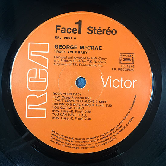 George McCrae - Rock Your Baby | RCA Victor (KPL1 0501) - 3 George McCrae - Rock Your Baby | RCA Victor (KPL1 0501) - 3