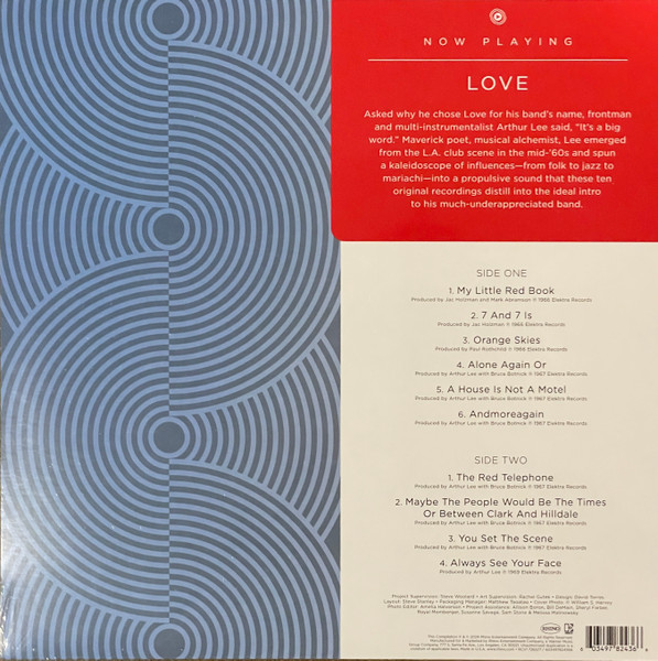 Love - Now Playing (Red Transparent Vinyl) [Vinyl] | Rhino Records (RCV1 726577) - 2