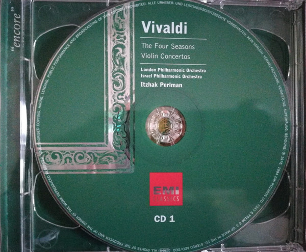 Antonio Vivaldi - Itzhak Perlman , London Philharmonic Orchestra , Israel Philharmonic Orchestra - The Four Seasons / Violin Concertos | EMI Classics (7243 5 75137 0 8) - 3 Antonio Vivaldi - Itzhak Perlman , London Philharmonic Orchestra , Israel Philharmonic Orchestra - The Four Seasons / Violin Concertos | EMI Classics (7243 5 75137 0 8) - 3