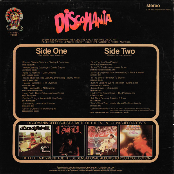 Various - Discomania | Juke Box International (TV-DISC 74004) - 2 Various - Discomania | Juke Box International (TV-DISC 74004) - 2