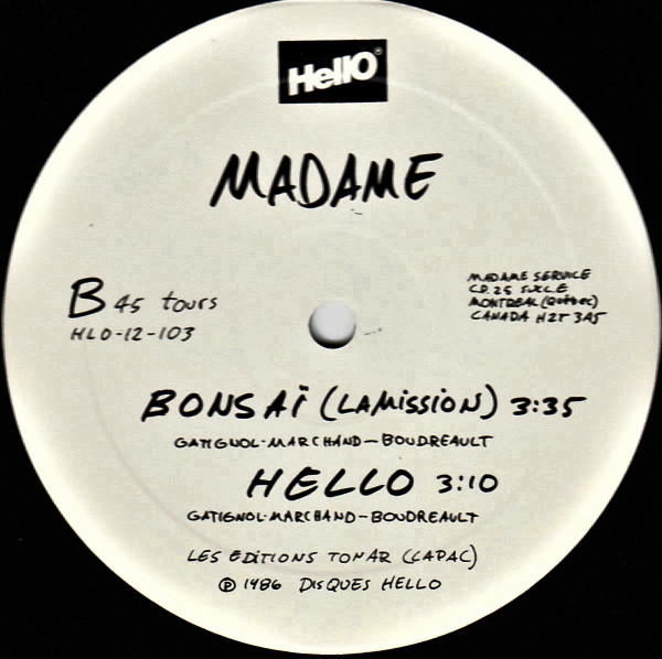 Madame - Frôlé - Frôlé | Hello (HLO-12-103) - 2
