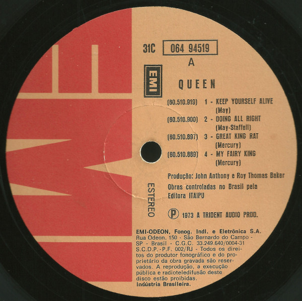 Queen - Queen | EMI (31C 064 94519) - 3