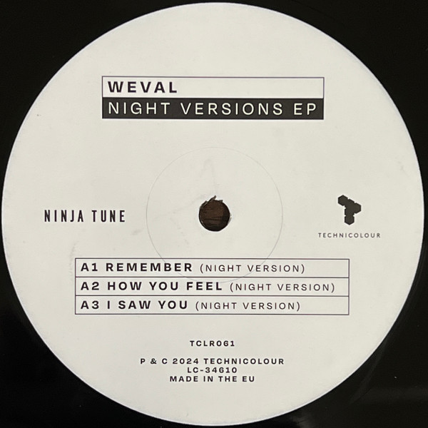 Weval - Night Versions | Technicolour (TCLR061) - main