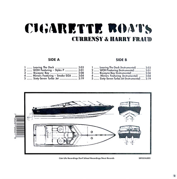 Curren$y & Harry Fraud - Cigarette Boats | Jet Life Recordings (SRFSCHL002) - 2