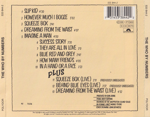 The Who - The Who By Numbers | Polydor (533 844-2) - 2