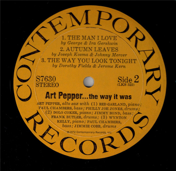 Art Pepper - ...The Way It Was! | Contemporary Records (S7630) - 4