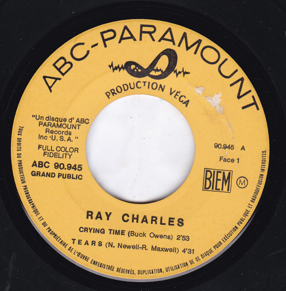 Ray Charles - Crying Time | ABC-Paramount (ABC 90.945) - 2 Ray Charles - Crying Time | ABC-Paramount (ABC 90.945) - 2