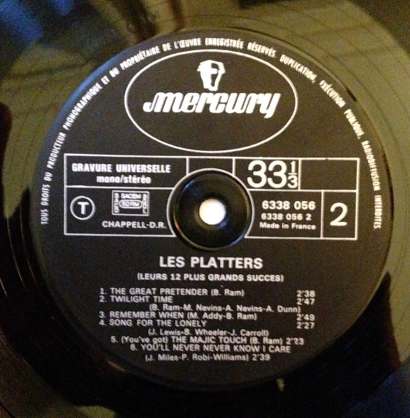 The Platters - Leurs 12 Plus Grands Succès | Mercury (6338 056) - 4