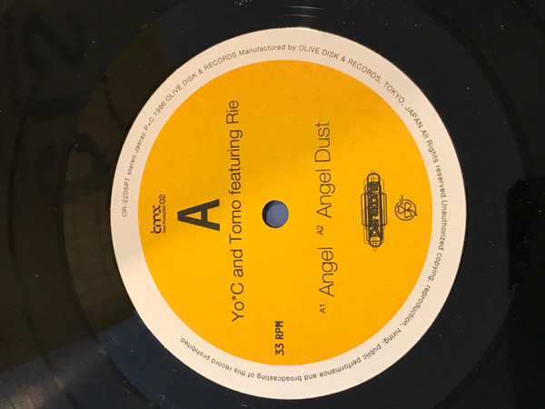 DJ Yo*C And DJ Tomo Featuring Rie - Angel | Paratone (OR-2205PT) - 2