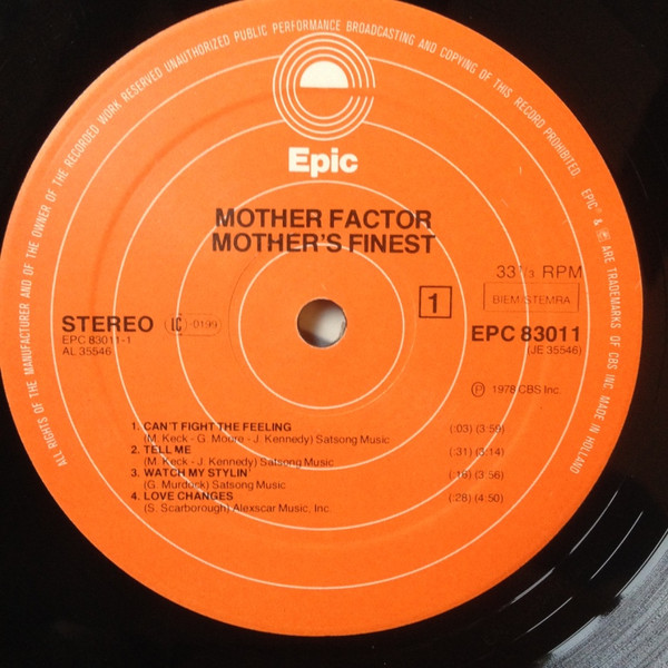 Mother's Finest - Mother Factor | Epic (EPC 83011)