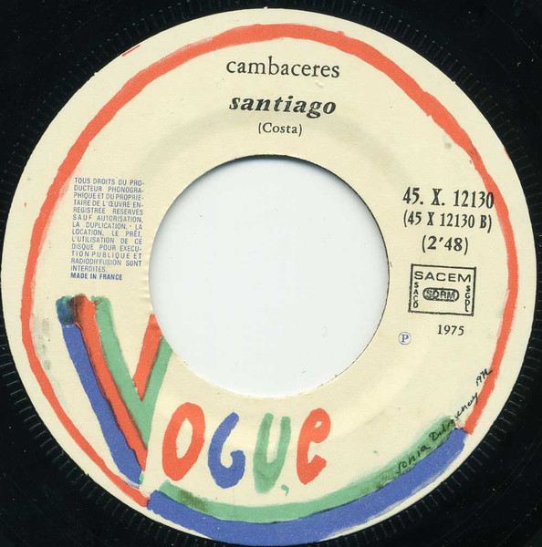Cambaceres - La Bamba De Oro / Santiago | Vogue (45. X. 12 130) - 2