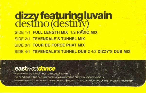 Dizzy Featuring Luvain Maximen - Destino (Destiny) | EastWestDance (SAM 3089)