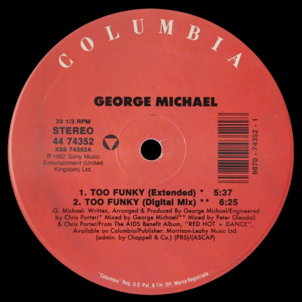George Michael - Too Funky | Columbia (44 74352) - 3