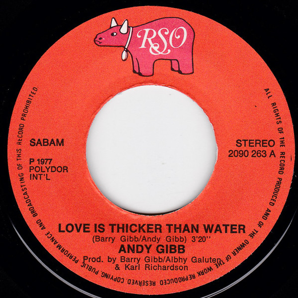 Andy Gibb - Love Is Thicker Than Water | RSO (2090 263) - 4