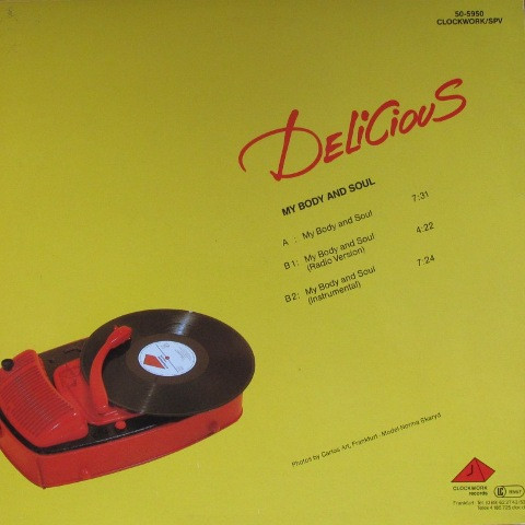 Delicious - My Body And Soul | Clockwork Records (50-5950)