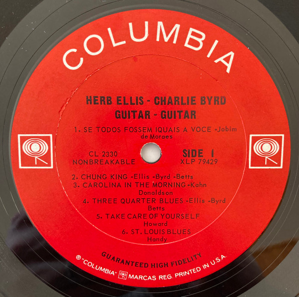 Herb Ellis , Charlie Byrd - Guitar/Guitar [Vinyl] | Columbia (CL 2330) - 3