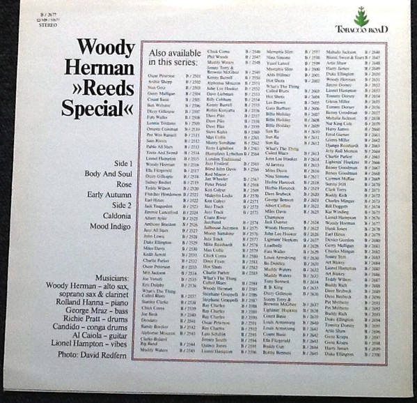 Woody Herman - Reeds Special | Tobacco Road (B / 2677) - 2