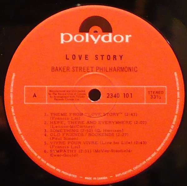 Baker Street Philharmonic - Love Story | Polydor (2340 101) - 2