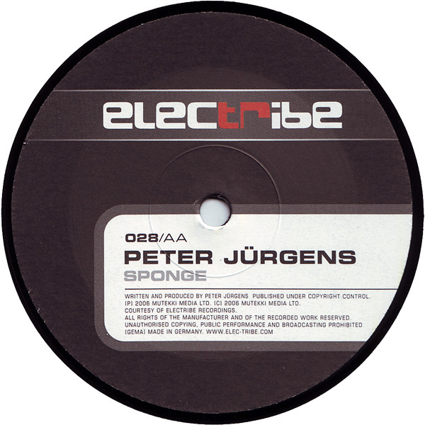 Peter Jürgens - Momentaufnahme / Sponge | Electribe (electribe 028) - 2