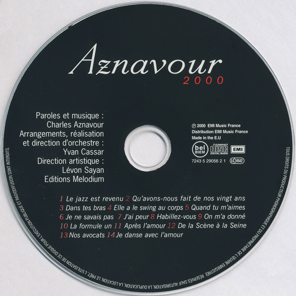 Charles Aznavour - 2000 | EMI (7243 5290562 1) - 3