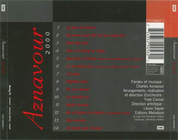 Charles Aznavour - 2000 | EMI (7243 5290562 1) - 2