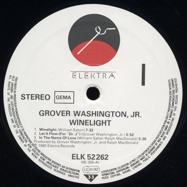 Grover Washington, Jr. - Winelight | Elektra (ELK 52 262) - 2 Grover Washington, Jr. - Winelight | Elektra (ELK 52 262) - 2