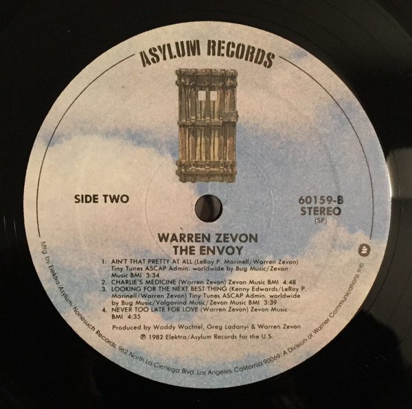 Warren Zevon - The Envoy | Asylum Records (9 60159-1) - 4 Warren Zevon - The Envoy | Asylum Records (9 60159-1) - 4