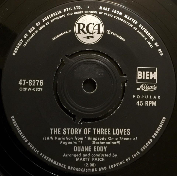 Duane Eddy - The Story Of The Three Loves | RCA (47-8276)