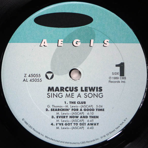 Marcus Lewis - Sing Me A Song | Aegis (Z 45055) - 3