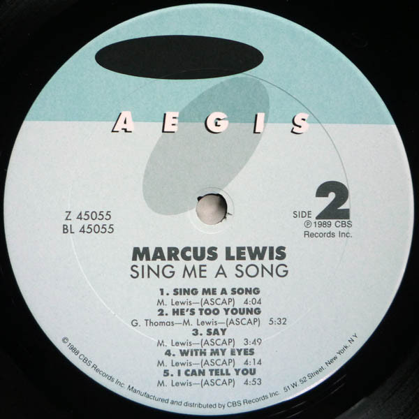 Marcus Lewis - Sing Me A Song | Aegis (Z 45055) - 4