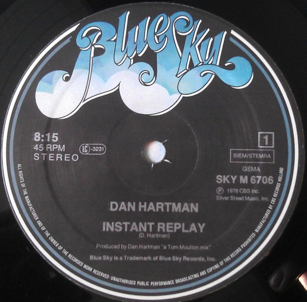 Dan Hartman - Instant Replay | Blue Sky (SKY M 6706)