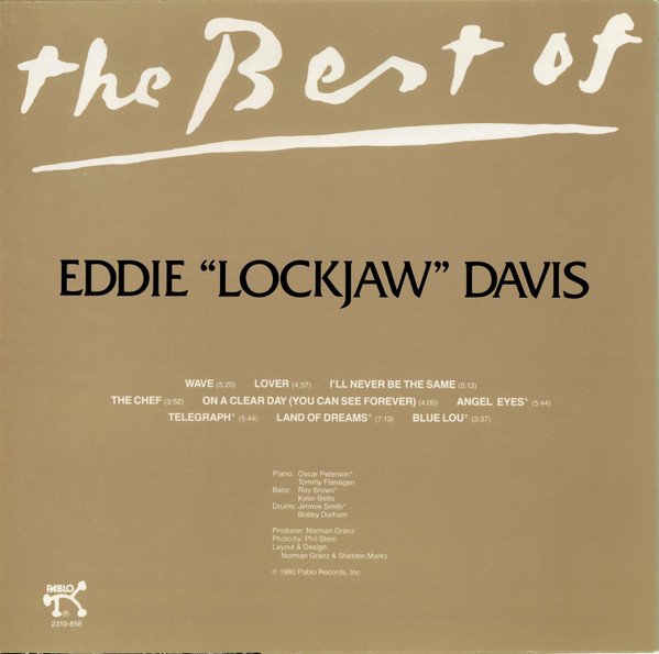 Eddie "Lockjaw" Davis - The Best Of Eddie "Lockjaw" Davis | Pablo Records (2310-858) - 2 Eddie "Lockjaw" Davis - The Best Of Eddie "Lockjaw" Davis | Pablo Records (2310-858) - 2