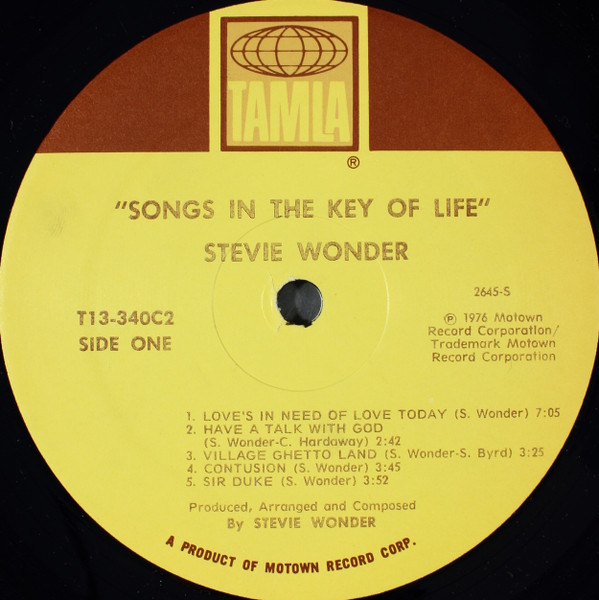 Stevie Wonder - Songs In The Key Of Life | Tamla (T13-340C2) - 3 Stevie Wonder - Songs In The Key Of Life | Tamla (T13-340C2) - 3