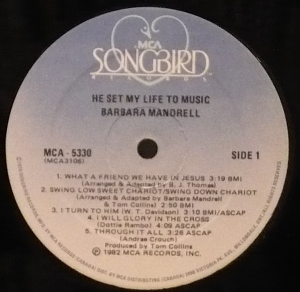 Barbara Mandrell - He Set My Life To Music | MCA Songbird (MCA-5330) - 2 Barbara Mandrell - He Set My Life To Music | MCA Songbird (MCA-5330) - 2