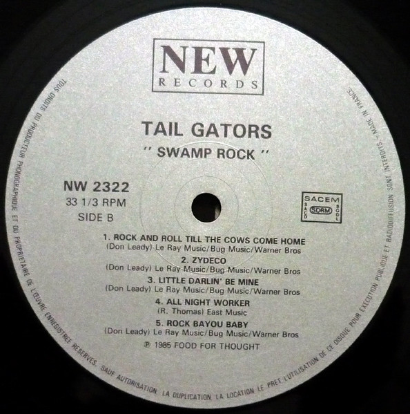 The Tail Gators - Swamp Rock | New Records (NW 2322) - 4 The Tail Gators - Swamp Rock | New Records (NW 2322) - 4