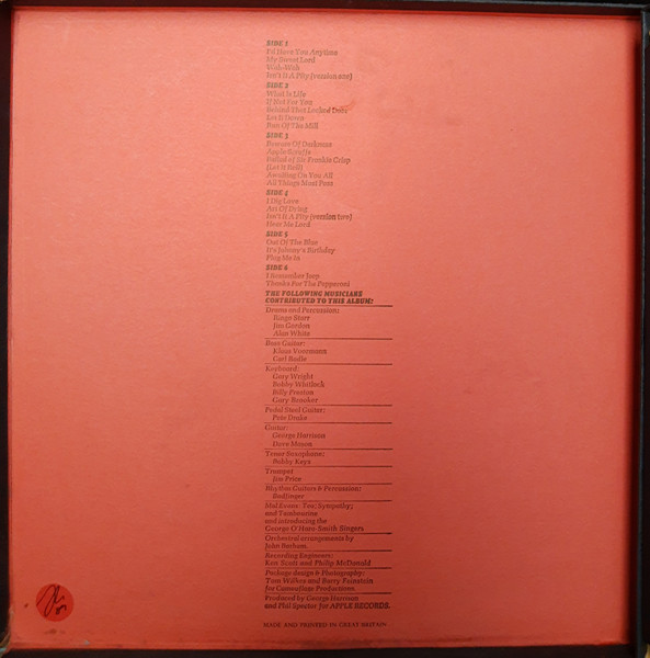 George Harrison - All Things Must Pass | Apple Records (STCH 639) - 2 George Harrison - All Things Must Pass | Apple Records (STCH 639) - 2
