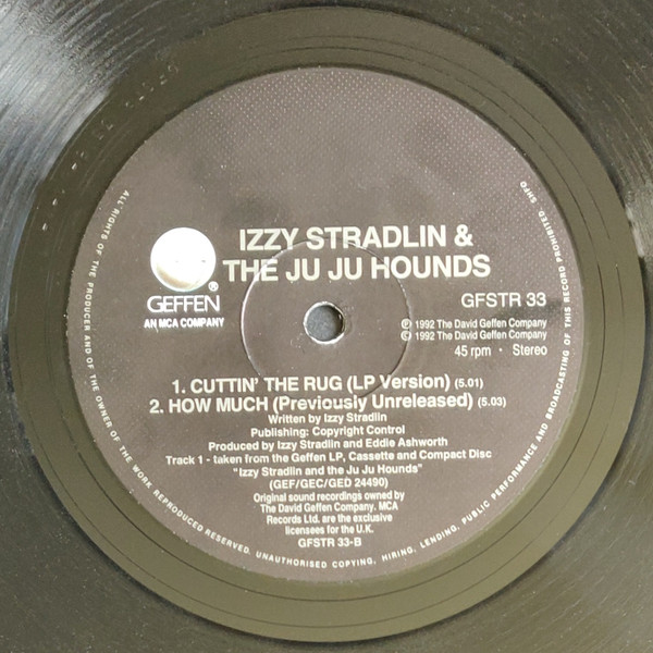Izzy Stradlin And The Ju Ju Hounds - Shuffle It All | Geffen Records (GFSTR 33) - 4