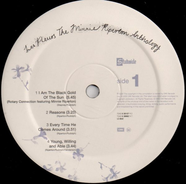 Minnie Riperton - Les Fleurs - The Minnie Riperton Anthology | Stateside (7243 5 35127 1 2) - 3 Minnie Riperton - Les Fleurs - The Minnie Riperton Anthology | Stateside (7243 5 35127 1 2) - 3