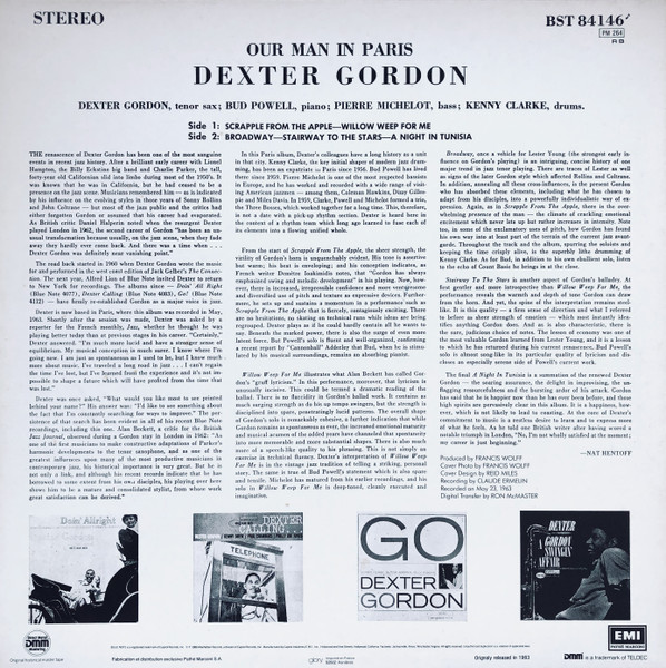 Dexter Gordon - Our Man In Paris | Blue Note (BST 84146) - 2
