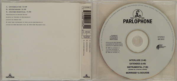 Morrissey & Siouxsie Sioux - Interlude CD | Parlophone (8815832) - 3