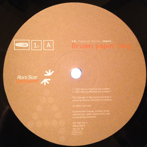 Roni Size / Reprazent - Brown Paper Bag | Talkin' Loud (TLX 28) - 3