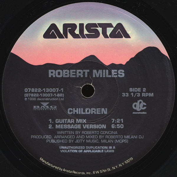 Robert Miles - Children | Arista (07822-13007-1) - 4