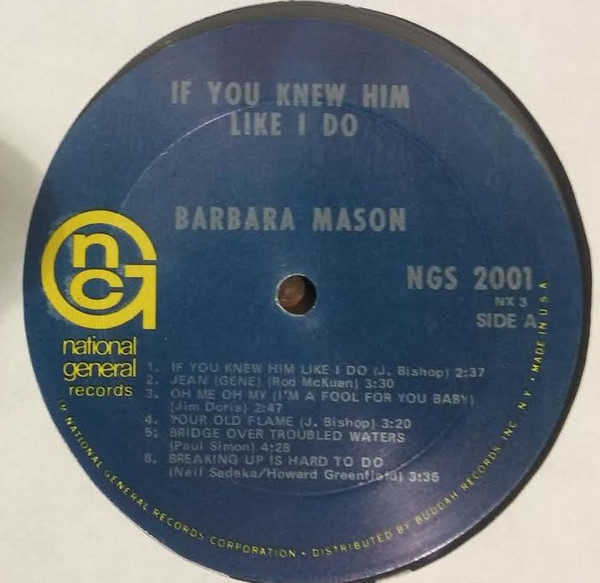 Barbara Mason - If You Knew Him Like I Do | National General Records (NGS 2001) - 3 Barbara Mason - If You Knew Him Like I Do | National General Records (NGS 2001) - 3