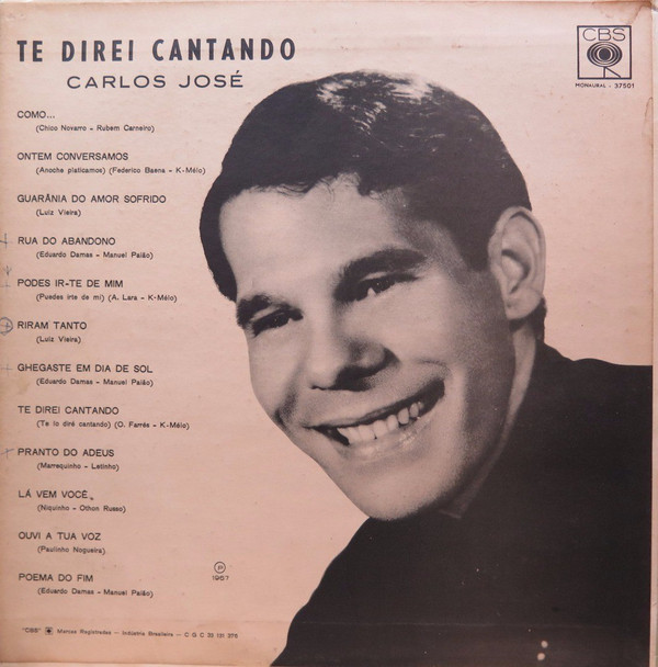 Carlos José - Te Direi Cantando | CBS (37501)