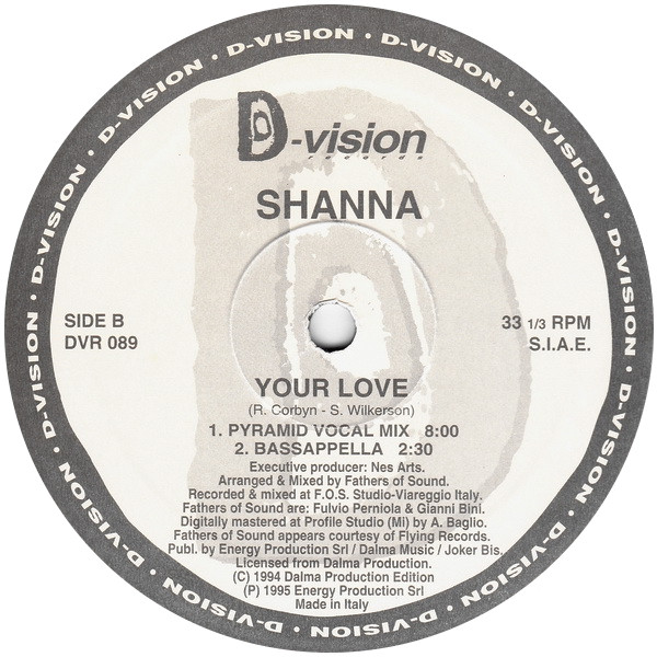 Shanna - Your Love - The Remixes | D:vision Records (DVR 089) - 4 Shanna - Your Love - The Remixes | D:vision Records (DVR 089) - 4