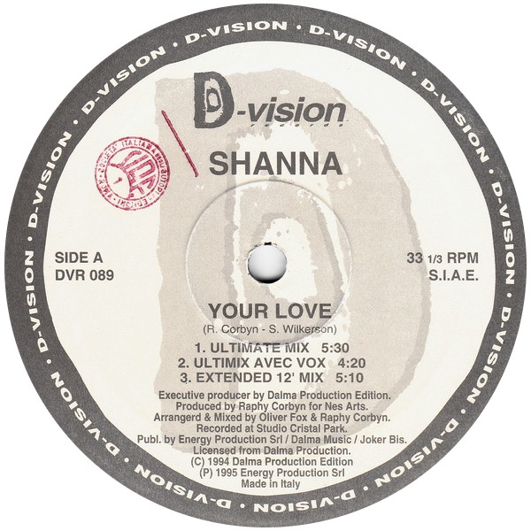 Shanna - Your Love - The Remixes | D:vision Records (DVR 089) - 3 Shanna - Your Love - The Remixes | D:vision Records (DVR 089) - 3