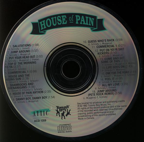 House Of Pain - House Of Pain (Fine Malt Lyrics) | Attic (ACD 1359) - 2